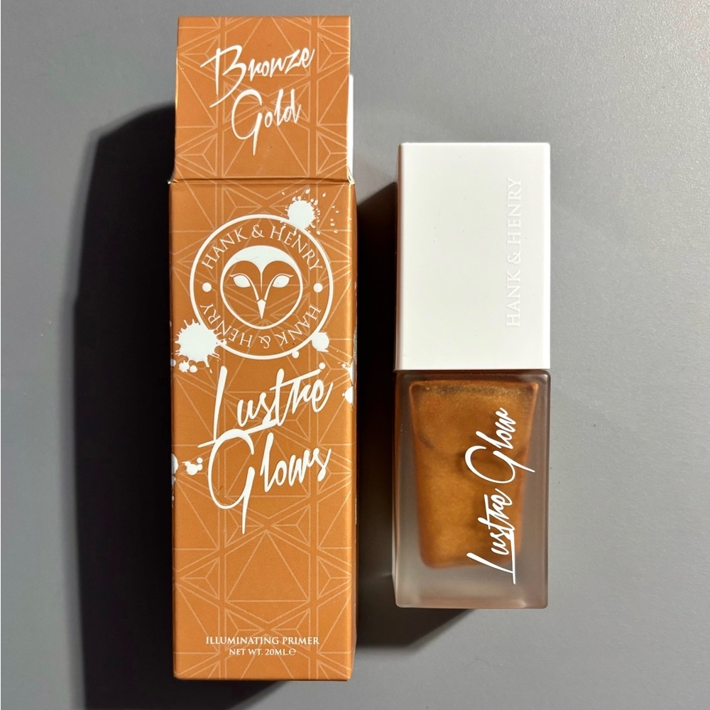 Hank & Henry Beauty Lustre Glow Illuminating Liquid Primer Bronze Gold NEW